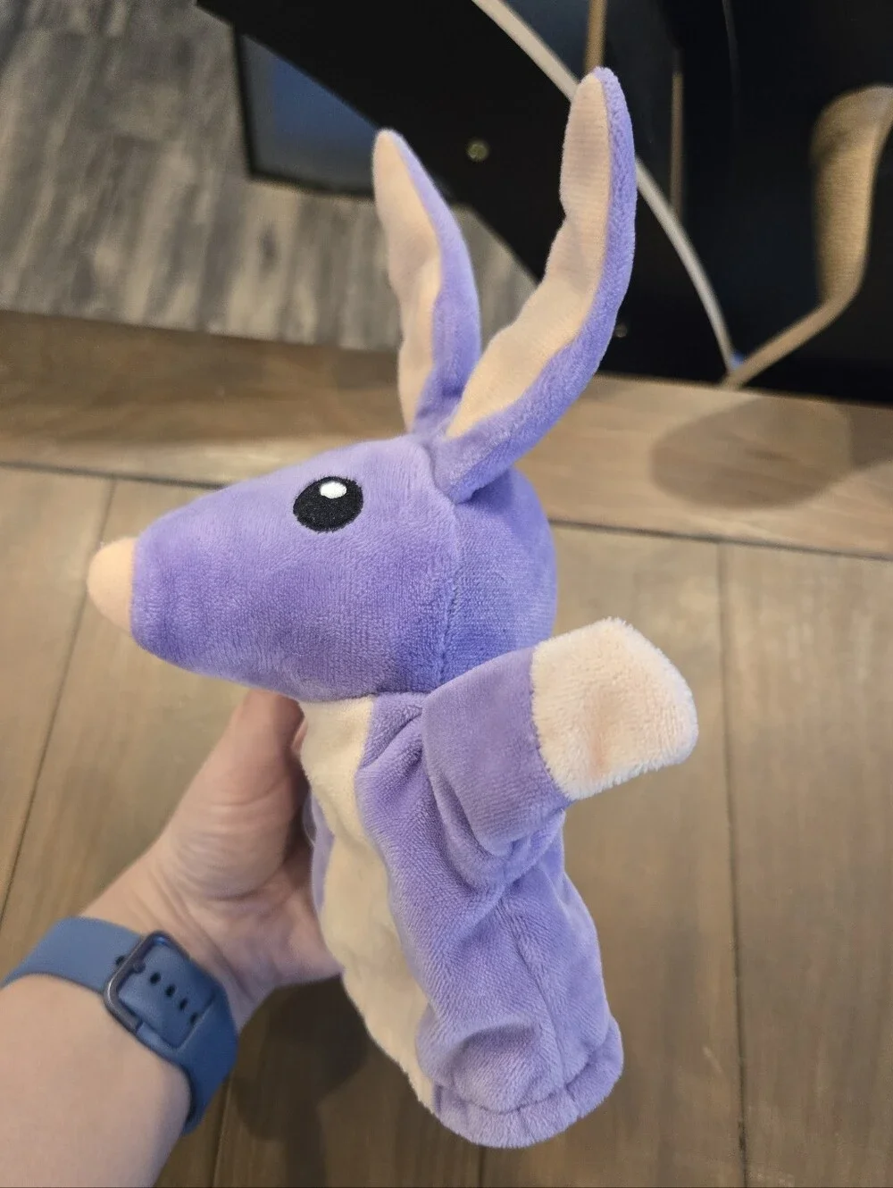 Moose Toys Bluey Bob Bilby Purple Bunny Hand Puppet